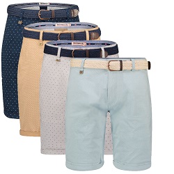 Geographical Norway Chino Shorts mit Gürtel für 34,90€ (Vergleich: 39,90€)