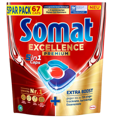 Somat Excellence Premium 5in1 Caps (67 Caps) für 10,19€ (Vergleich: 13,38€)