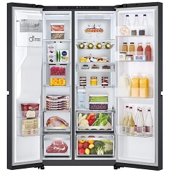 Side-by-Side Kühl-/Gefrierkombination LG GSLE91EVAC L-Serie für 1.799€ (Vergleich: 1.948,95€)