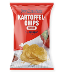 Our Essentials by Amazon Kartoffelchips Paprika, 200g für 1,18€ (statt 1,39€)