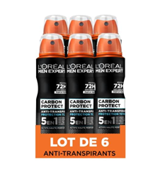 L’Oréal Men Expert Carbon Protect Deodorant Spray 5-in-1, 150 ml, 6 Stück für 7,42€ (Vergleich: 13,50€)