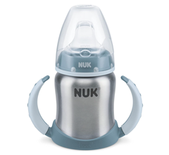 NUK Learner Cup Trinklernbecher Edelstahl Blau (125 ml) für 8,39€ (Vergleich: 17,89€)