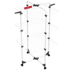 Vileda Mixer 3 Turmwäscheständer (30m Leinenlänge, 3 Ebenen für bis zu 2 Waschladungen) für 27,99€ (Vergleich: 46,36€)