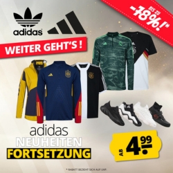 SportSpar: adidas Neuheiten Sale mit Preisen ab 4,99€