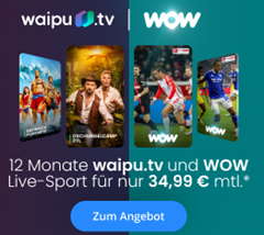 Neues Produkt: 12 Monate Perfect Plus mit WOW Live-Sport (Bundesliga, Formel 1 usw.) Jahrespaket für 34,99/Monat