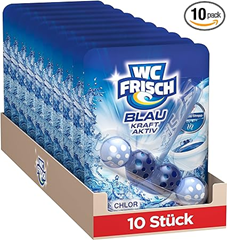 10 x WC FRISCH Kraft Aktiv Blauspüler Chlor für 11,92€