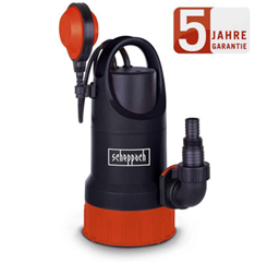 Scheppach Schmutzwasserkombipumpe DWP750 750 W 20000 L/h Klar – u. Schmutzwasser für 39,99€