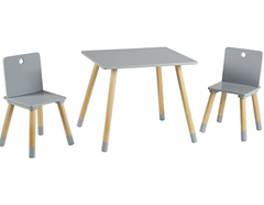roba Kindersitzgruppe aus Holz – Kindermöbel Set aus 2 Kinderstühlen & 1 Tisch für 32,99€ (VG: 62,94€)
