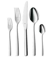 WMF Boston Besteck Set 12 Personen, Essbesteck 60 teilig, Monobloc-Messer, Cromargan Edelstahl poliert, glänzend, spülmaschinenfest für 83,99€