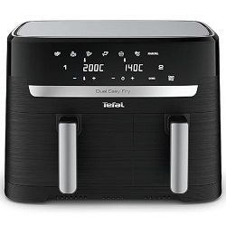 Doppelkammer-Heißluftfritteuse Tefal EY9018 Dual Easy Fry für 129,99€ (Vergleich: 169,99€)