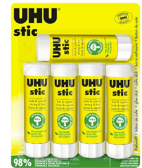 5 x UHU stic Klebestifta a 40g für 8,67€ (Vergleich 13,46€)