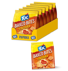 TUC Baked Bites Mini-Cracker Paprika (6 x 110g) ab 7,55€ (Vergleich: 11,94€)