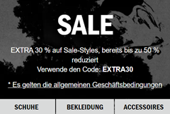 VANS: Sale mit bis zu 50% Rabatt + 30% Extra Rabatt