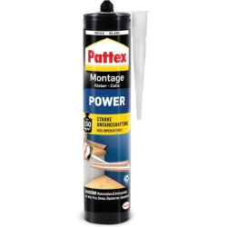 Pattex Montagekleber Power, 370 g Kartusche für 4,49€ (VG: 8,48€)