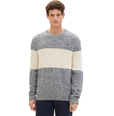 TOM TAILOR Herren Colorblock Strickpullover ab 13,90€ (die meisten Größen um die 20€)
