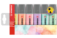 STABILO Textmarker BOSS ORIGINAL Pastell 6er Pack für 5,64€ (Vergleich: 8,62€)