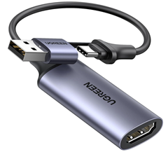 UGREEN Video Capture Card (4K HDMI auf USB C/A) für 19,99€