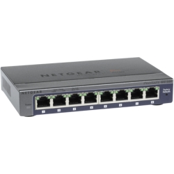 NETGEAR GS108E-300PES ProSafe Plus 8-Port managed Gigabit Switch für 29€ (VG: 40,98€)