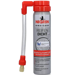 NIGRIN Fahrrad Reifendicht, sofortige Pannenhilfe, geeignet für alle gängingen Ventile, 75 ml für 4,99€