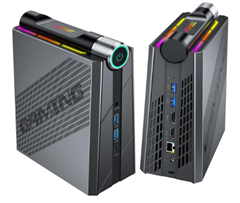 NiPoGi AM08PRO Mini PC (AMD Ryzen7 7735HS, 32GB DDR5+512GB M.2 NVME SSD, WiFi6, BT5.2, USB3.0, HDMI) für 375,06€