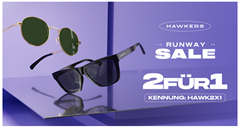 Hawkers: beim Kauf einer Sonnenbrille gibt es die zweite gratis dazu