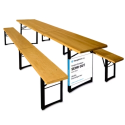 3-teilige Casaria Bierzeltgarnitur 220cm, klappbar für 119,95€ (VG: 156,95€)