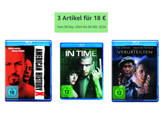 Amazon: 3 Blu-rays für 18€ (über 200 Filme)