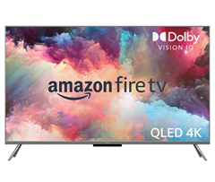 Amazon Fire TV-Omni-QLED-Serie Smart-TV, 55 Zoll (140 cm) Fernseher, 4K UHD, lokales Dimmen, Sprachsteuerung mit Alexa für 329,99€ (statt 499,99€)
