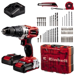 Einhell Akku-Schlagbohrer Set TE-CD 18/2 Li-i +64 (2 x 2,0 Ah) für 99,99€ (VG: 109€)