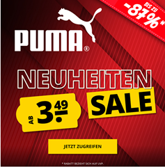SportSpar: Puma Neuheiten Sale mit Preisen ab 3,49€