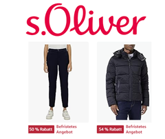 s.Oliver Sale mit bis zu 84% Rabatt auf die UVP bei Amazon