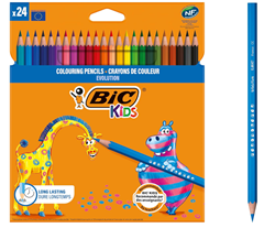 24er Pack BIC Kids ECOlutions Evolution Buntstifte ab 5,93€ (Vergleich: 13€)