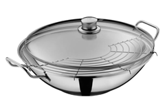 WMF Party Taiwan Wokpfanne mit Deckel & Ablagegitter für 49,99€ (Vergleich: 72,70€)