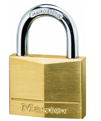 4er Pack Master Lock Schlüssel Vorhängeschlösser aus Massivmessing (4,9 x 3 x 1,2 cm) für 6,33€ (Vergleich: 14,59€)