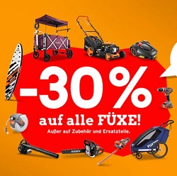 Fuxtec: 30% Rabatt auf das gesamte Sortiment – ausgenommen Zubehör und Ersatzteile