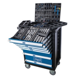 Scheppach Werkstattwagen TW1100 + 70-tlg. Werkzeugset für 334,95€ (VG: 393,94€)