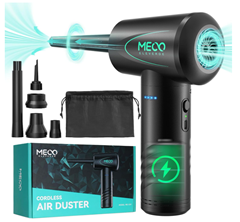 MECO ELEVERDE Elektrisches Staubgebläse, 3-Gang 100000 U/min für 19,99€