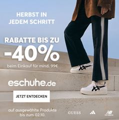eSchuhe: bis zu 40% Extra Rabatt auf ausgewählte Schuhe – ab 99 MBW