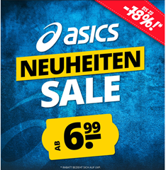 SportSpar: asics Neuheiten Sale mit Preisen ab 6,99€