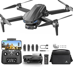 DEERC EIS 4K Kamera Drohne mit 2 Achsen Gimbal für Erwachsene, D65 RC Drohnen unter 249g, GPS Follow Me, 26 Min. Lange Flugzeit, 5G Bildübertragung, Smart Rückkehr für 149,99€