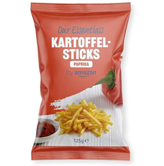 4 x by Amazon Kartoffelsticks Paprika, je 125g für 3,64€ (= 91 Cent pro Tüte)