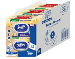 Tempo Feuchte Toilettentücher „Sanft Pflegend“ – Großpackung (18 Packungen mit je 42 Tüchern) für 20,90€ (Vergleich: 29,25€)