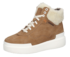 SANSIBAR gefütterte Damen High Sneaker mit Lammfell Echtleder für 29,99€