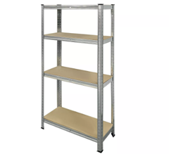 Schwerlastregal 148 x 75 x 30 cm 4 Böden à 100 kg ab 9,99€ (Abholung Toom – sonst zzgl. 5,95€ Versand)