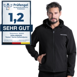 KIRKJUBØUR Hestur Herren Softshelljacke in 5 Farben Gr.: XS – 3XL) für 28,94€ (VG: 34,94€)