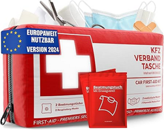 Heldenwerk KFZ Verbandstasche nach aktueller Norm 2024 inkl. Beatmungstüchern für 10,99€