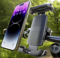 LISEN Handyhalterung Fahrrad/E-Scooter für Handy zwischen 4,6”-7” für 9,99€