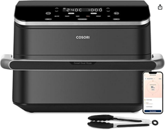 [Prime Day] COSORI Heißluftfritteuse 2 Kammern Airfryer, 8-in-1 Dual Blaze TwinFry XXL 10L, Heissluftfritteuse Doppelkammer mit herausnehmbarem Trenner & Untere Heizelemente für 215,99€