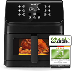 [Prime Day] COSORI Heißluftfritteuse Airfryer, 12-in-1 Air Fryer XXL 6,2L, Heissluftfritteuse mit Sichtfenster & Shake-Reminder für 99,99€