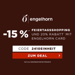 Engelhorn: bis zu 20% Extra-Rabatt auf rund 8500 Artikel